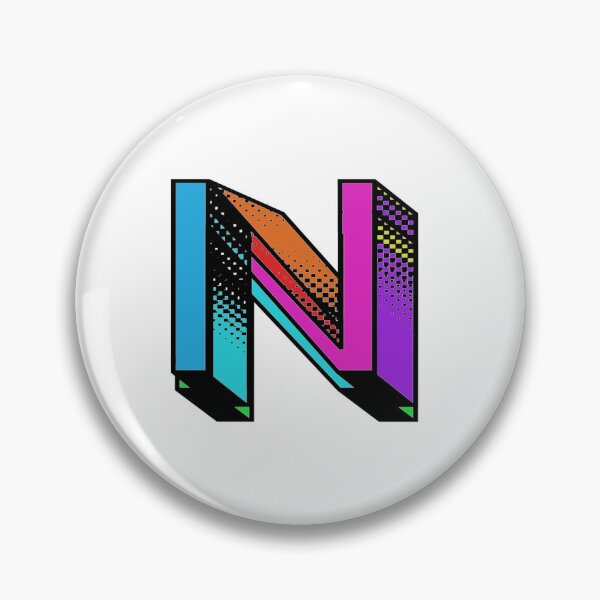 Item preview, Colorized letter N Initial  designed and sold by RemieJames.