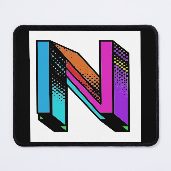 Item preview, Colorized letter N Initial  designed and sold by RemieJames.