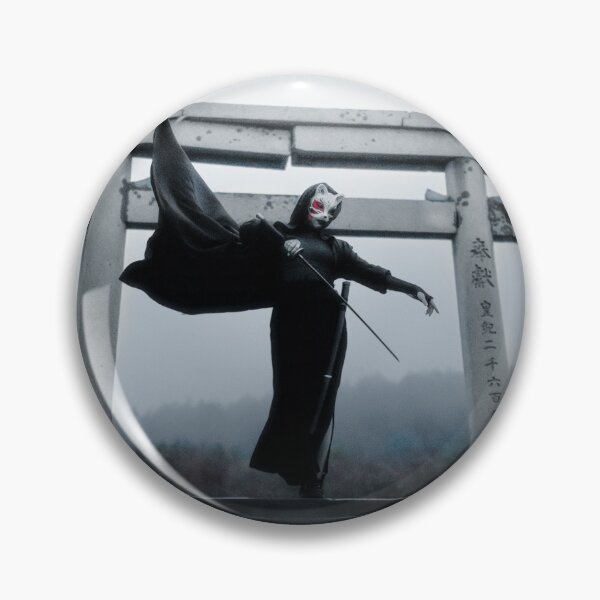 Item preview, Woman with a Sword and Kitsune Mask designed and sold by RepublicOfFire.
