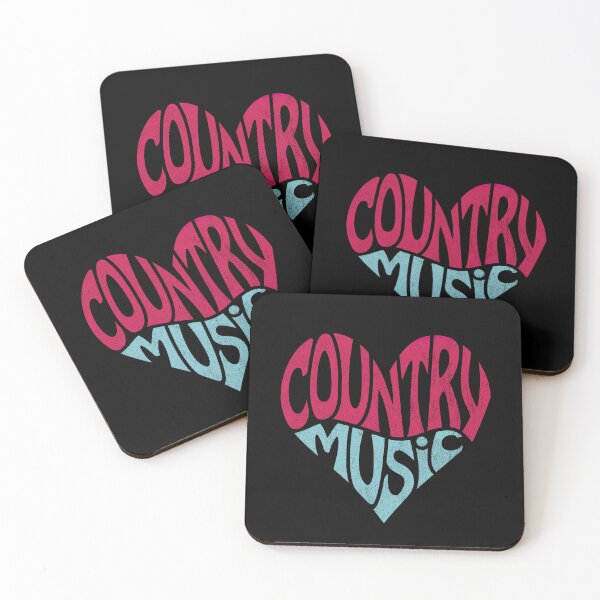 Item preview, Country Music Heart For Country Music Fans - distressed finish designed and sold by Phase2Tees.