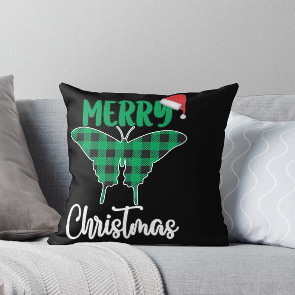 Item preview, Buffalo Plaid Christmas T-shirt butterfly designed and sold by m2Graphic.