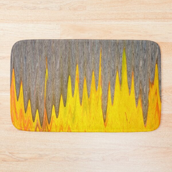 Item preview, Grey and yellow sound equalizer effect abstract pattern designed and sold by Rozzzita7.