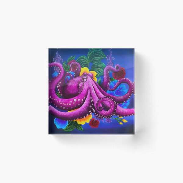 Octopus Garden Acrylic Block
