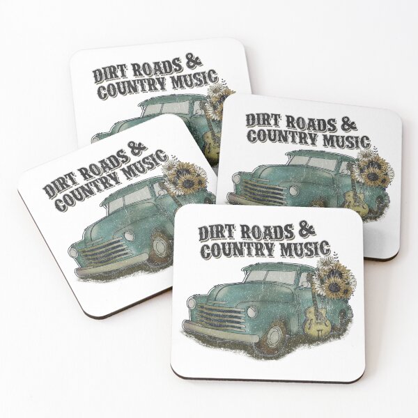 Item preview, Dirt Roads And Country Music With Vintage Truck designed and sold by Phase2Tees.