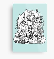 Robots Metal Print