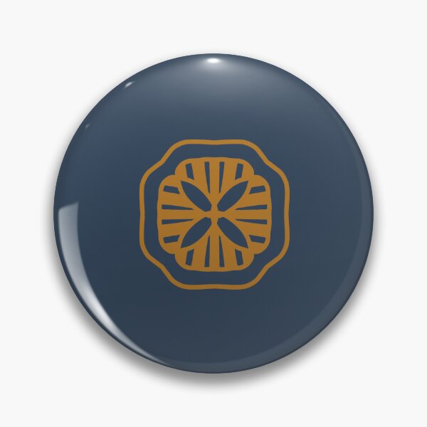 Item preview, Golden Floral Badge Mandala Pattern designed and sold by Garden-View.