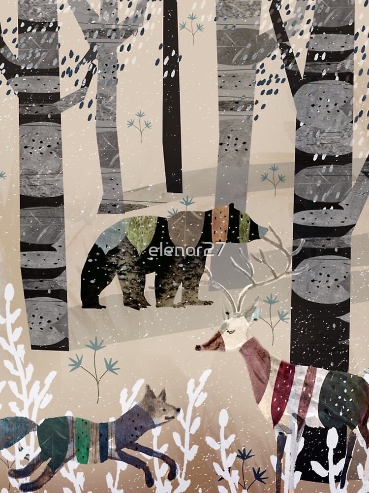 Thumbnail 4 of 4, iPhone Case, Forest In Sweater designed and sold by elenor27.