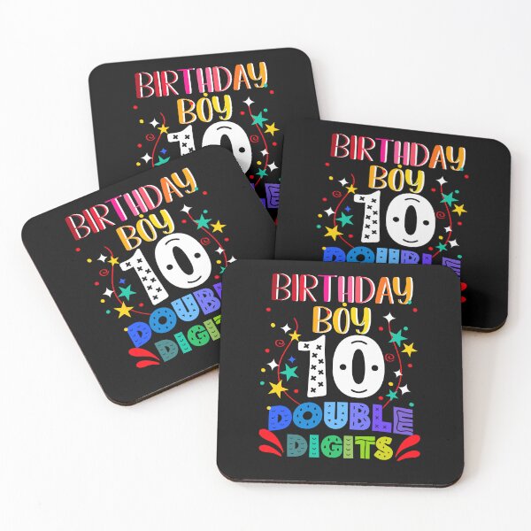 Item preview, Birthday Boy 10 Double Digits, Birthday 10th, Happy Birthday 10 Years Old designed and sold by orangeblue21.