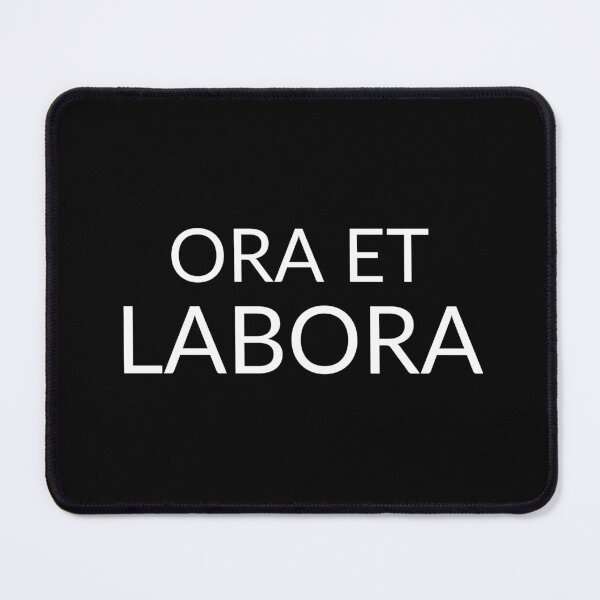 Item preview, Ora et labora Catholic phrase  designed and sold by natalisdesign.