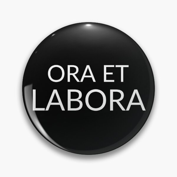 Item preview, Ora et labora Catholic phrase  designed and sold by natalisdesign.