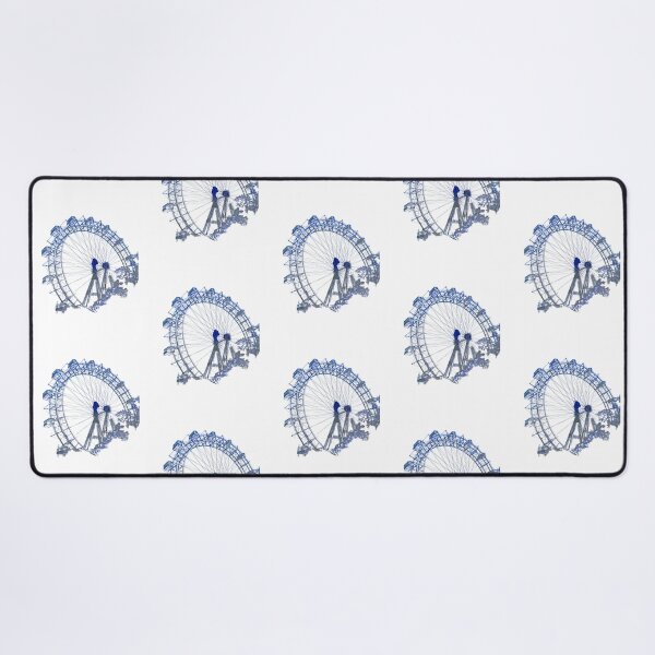 Item preview, Wiener Riesenrad in Prater, landmark of Vienna, Austria in blue grey designed and sold by karlsageder.