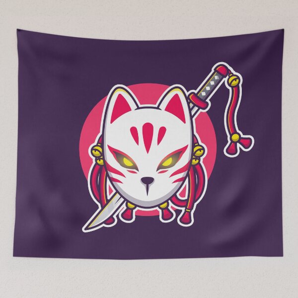 Item preview, Cute Kitsune with Sword Anime Style designed and sold by RepublicOfFire.