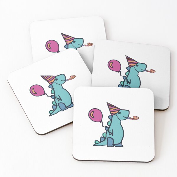 Item preview, dino party 1 (white background) designed and sold by MentaLee.