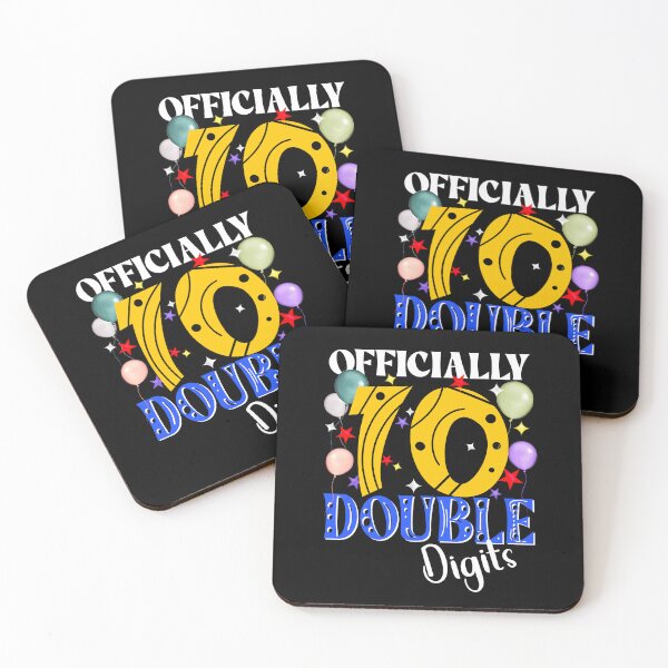 Item preview, Officially 10 Double Digits, Birthday 10th, Celebrate 10 Years Old designed and sold by orangeblue21.