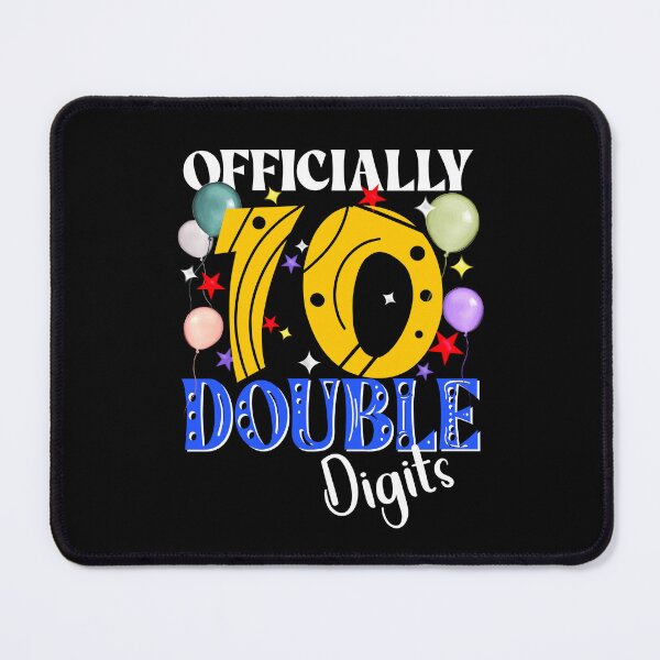 Item preview, Officially 10 Double Digits, Birthday 10th, Celebrate 10 Years Old designed and sold by orangeblue21.
