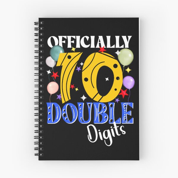 Item preview, Officially 10 Double Digits, Birthday 10th, Celebrate 10 Years Old designed and sold by orangeblue21.