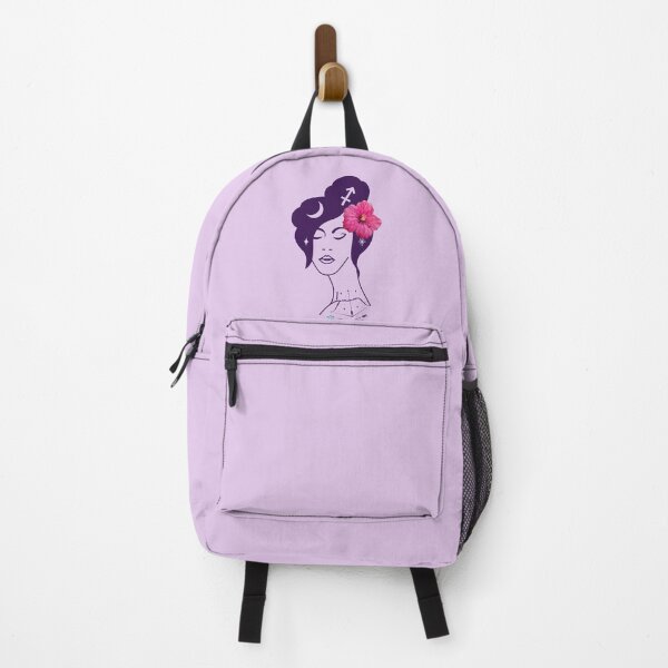 Item preview, Sagittarius Goddess Graphic Print - Purple Hibiscus designed and sold by elevated-aura.