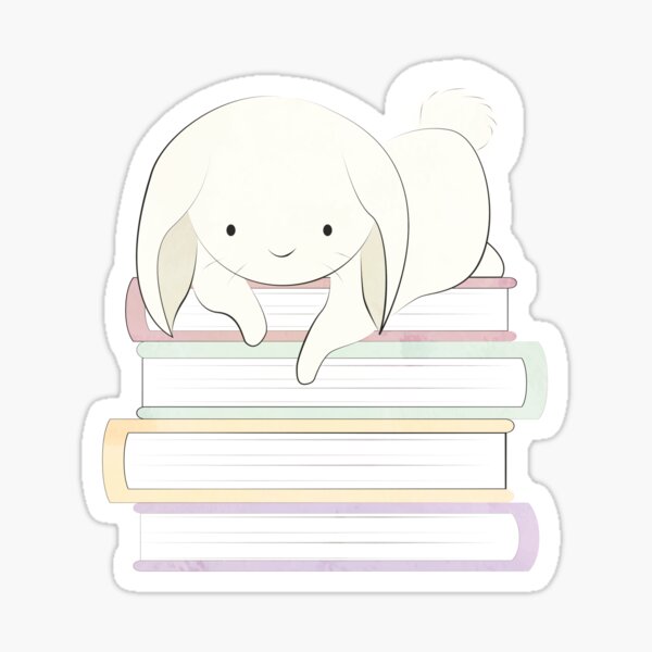 BUNNY READS Sticker