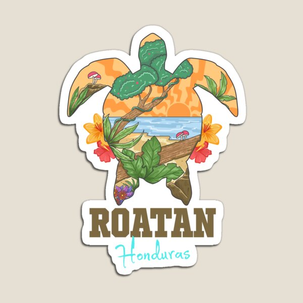 Vista previa del artículo con la obra «Recuerdo de tortuga de las islas de la bahía de Roatán, Honduras», diseñado y vendido por MrEddie10.