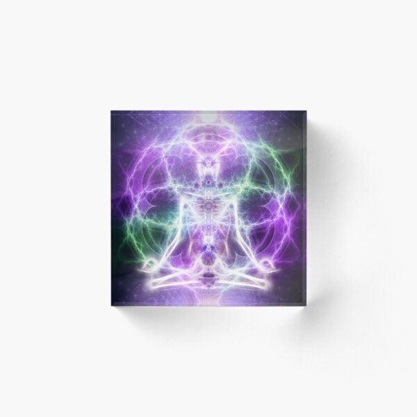 Merkaba Meditator Acrylic Block