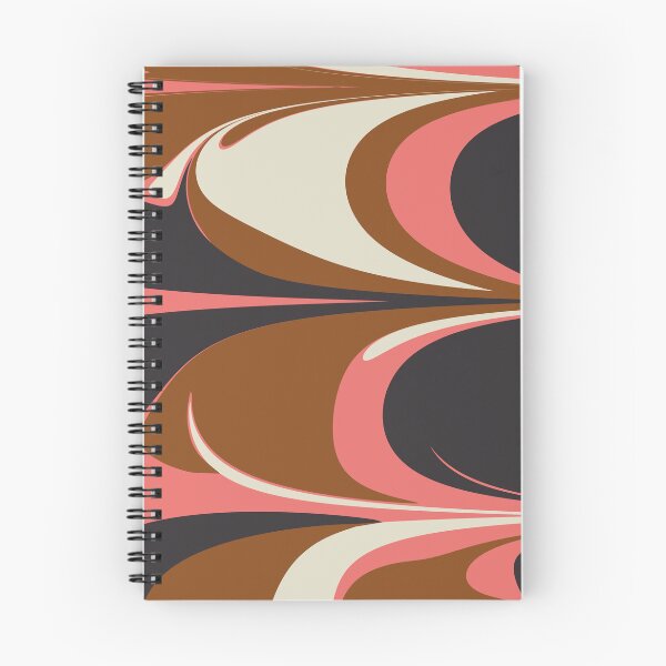Item preview, Groovy Pink and Brown Abstract Marble Swirl designed and sold by JuneJournal.