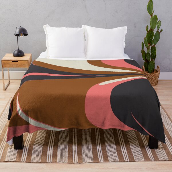Item preview, Groovy Pink and Brown Abstract Marble Swirl designed and sold by JuneJournal.