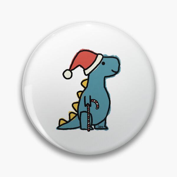 Artikelvorschau, Dino Weihnachten (gelb blau, weißer Hintergrund) entworfen und verkauft von MentaLee.