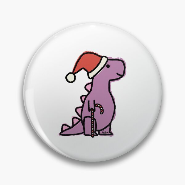 Artikelvorschau, Weihnachts-Dino (lila rosa, weißer Hintergrund) entworfen und verkauft von MentaLee.