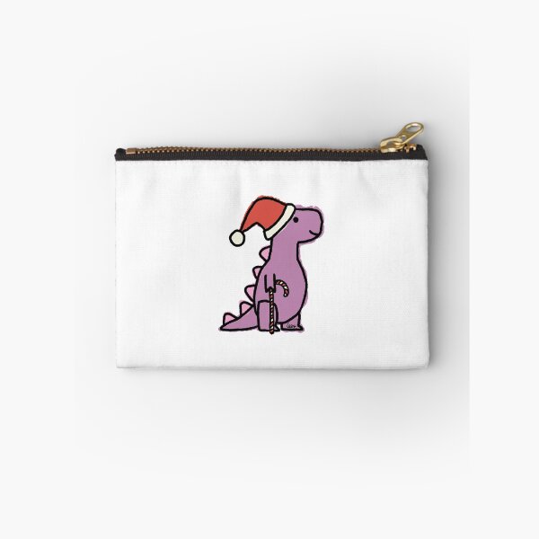 Artikelvorschau, Weihnachts-Dino (lila rosa, weißer Hintergrund) entworfen und verkauft von MentaLee.