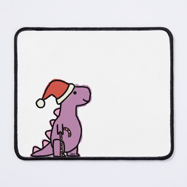 Item preview, Christmas Dino (purple pink, white background) designed and sold by MentaLee.