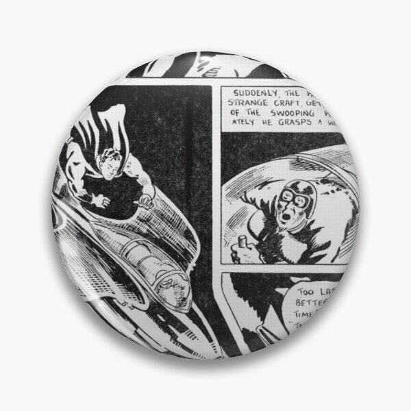 Item preview, Black and white vintage comics space battle scene designed and sold by spinolator.