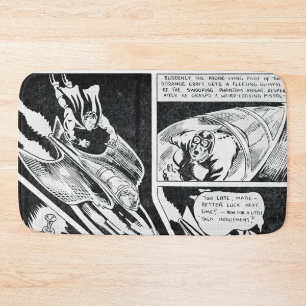 Item preview, Black and white vintage comics space battle scene designed and sold by spinolator.