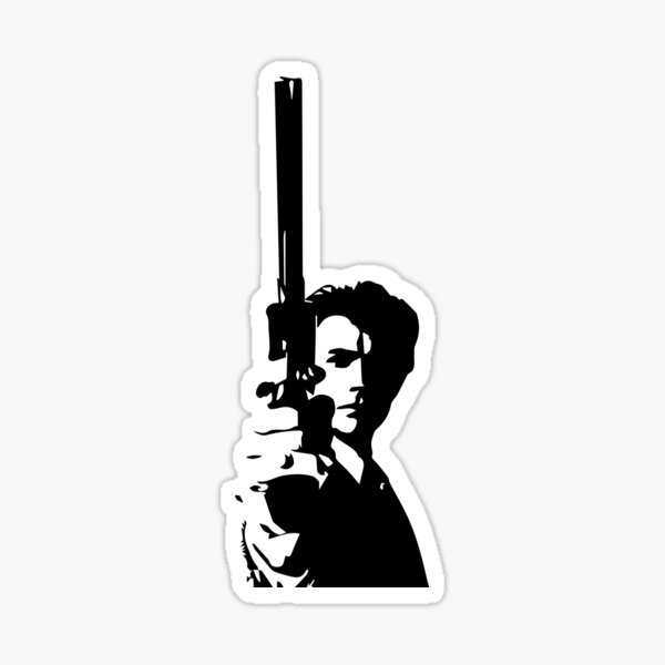 Clint Eastwood as Dirty Harry | Cult Movie Sticker