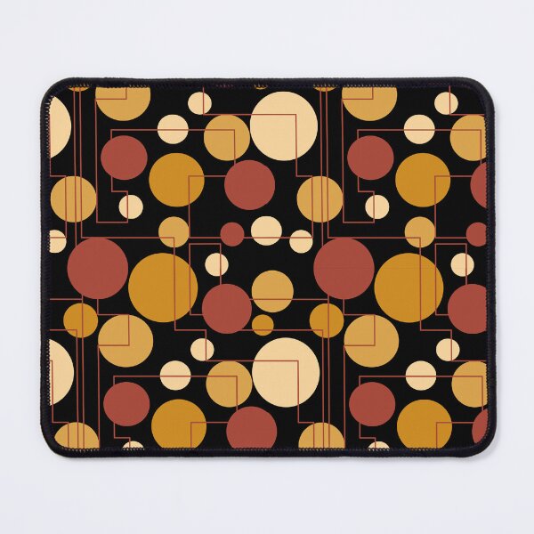 Item preview, Connecting the dots in mustard, terracotta and cream designed and sold by EmmieByDesign.