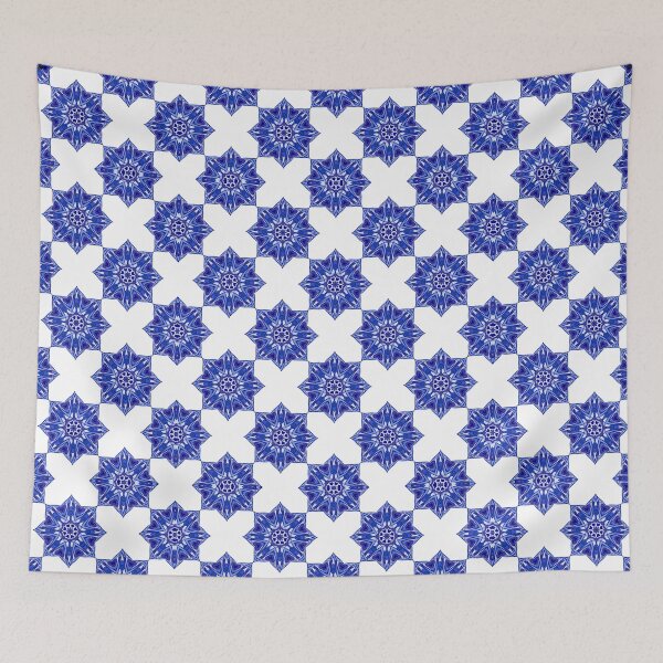 Item preview, Porcelain vintage pattern. Blue. designed and sold by HelgaScand.