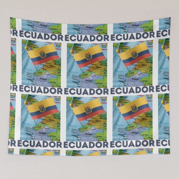 Item preview, Ecuador Map Flag designed and sold by Tienda-Vane.