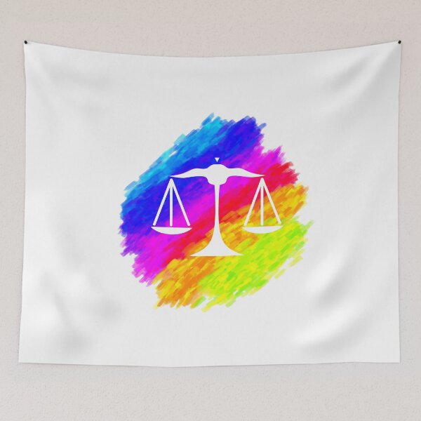 Item preview, Libra Zodiac Sign on Oil Paint Color Patch  designed and sold by Dewlangrial.
