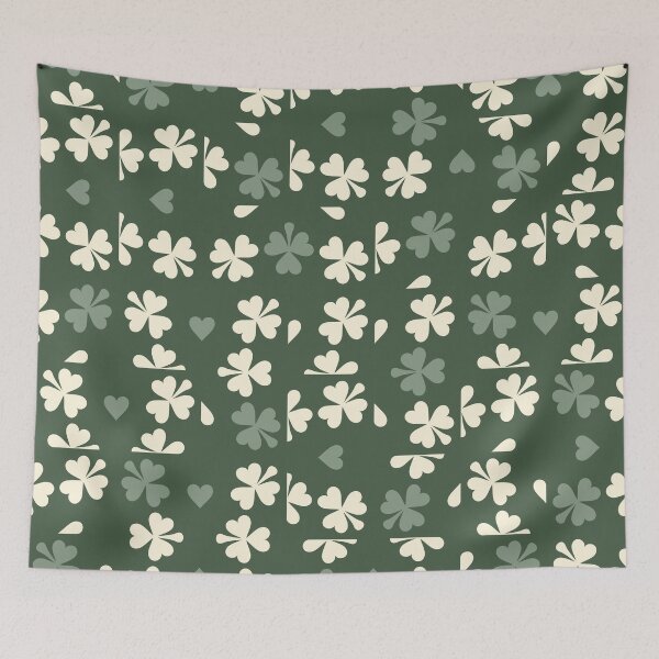 Aperçu de l'œuvre Green Clover Checkers créée et vendue par Carolina Diaz.