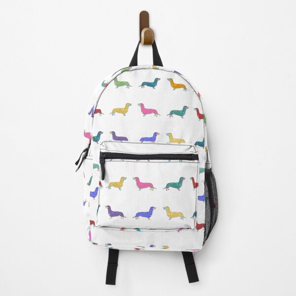 Item preview, Dachshunds pop art patterns (white background) designed and sold by MentaLee.