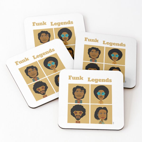 Item preview, Drawn portraits of 4 legends of Funk. designed and sold by Eric Sintès.