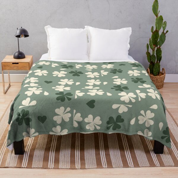 Item preview, Sage Green Clover Checkers designed and sold by Carolina Diaz.