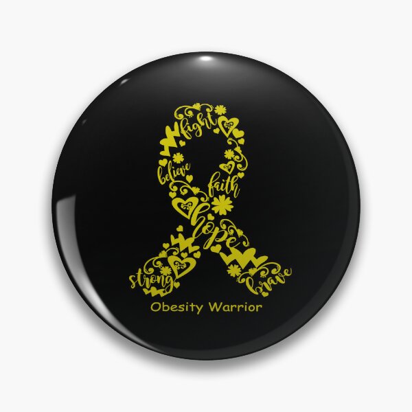 Item preview, Obesity Warrior - Obesity Ribbon Strong Hope Believe Fight Faith Brave designed and sold by CansellBar.