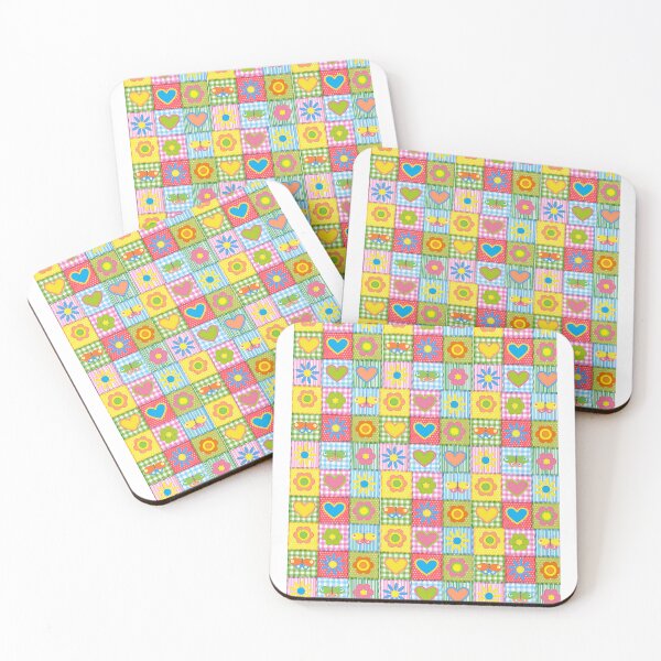 Item preview, Happy colorful patchwork designed and sold by Wowmelowwshop.