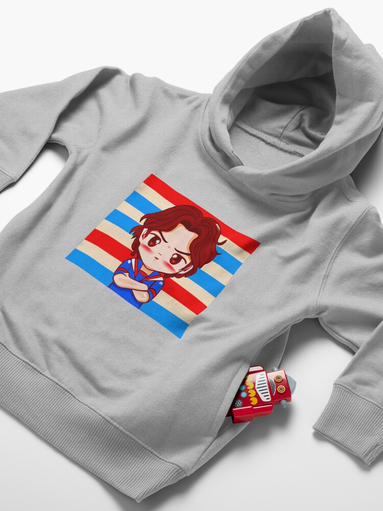 Thumbnail 4 of 5, Toddler Pullover Hoodie, Stranger Things Steve designed and sold by timegraf.