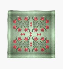 D1G1TAL-M00DZ ~ FOLKART ~ BLUMEN ~ Red Tulip Symmetry von tasmanianartist Tuch