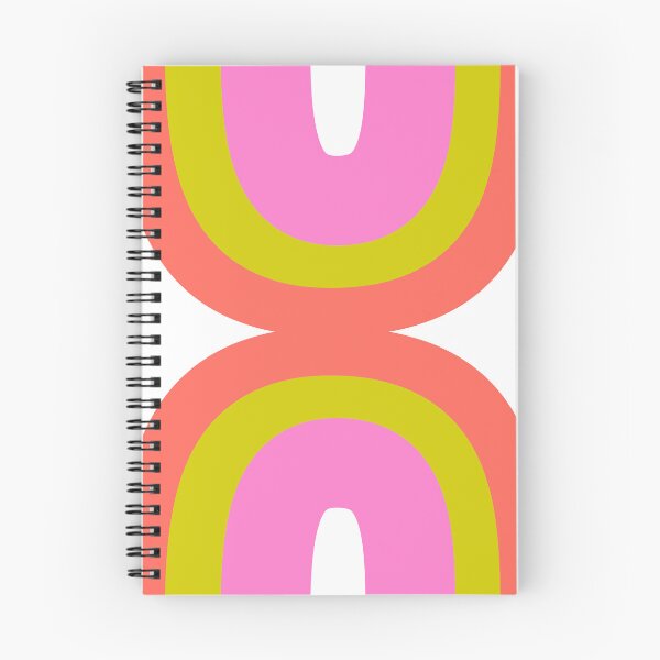 Item preview, Abstract Rainbow Shapes in Pink and Orange designed and sold by JuneJournal.