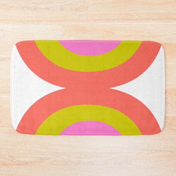 Item preview, Abstract Rainbow Shapes in Pink and Orange designed and sold by JuneJournal.