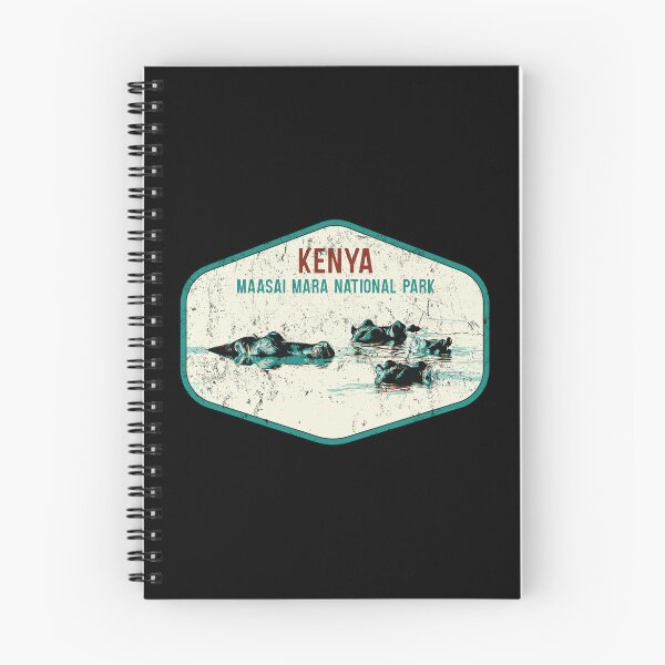 Item preview, Maasai Mara national park Kenya Africa Masai safari travel decal, african hippopotamus designed and sold by Lemomo-zoo.