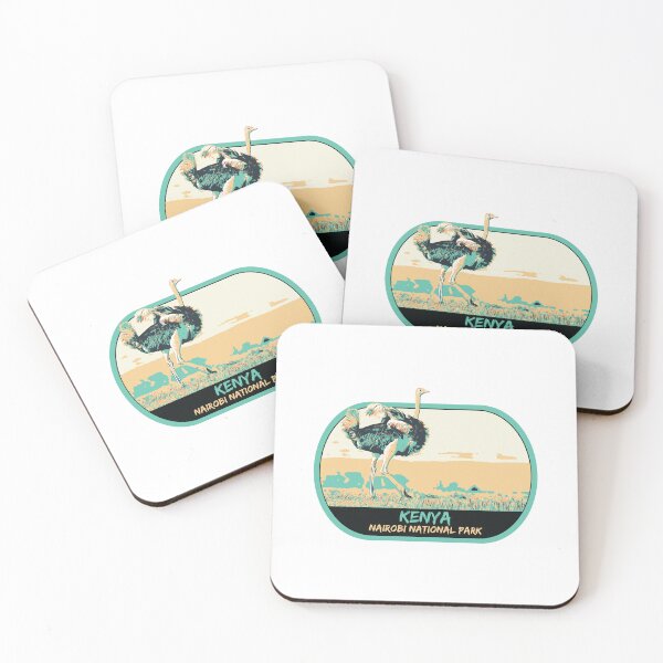 Item preview, Nairobi national park Kenya Africa Masai safari travel decal, african ostrich designed and sold by Lemomo-zoo.