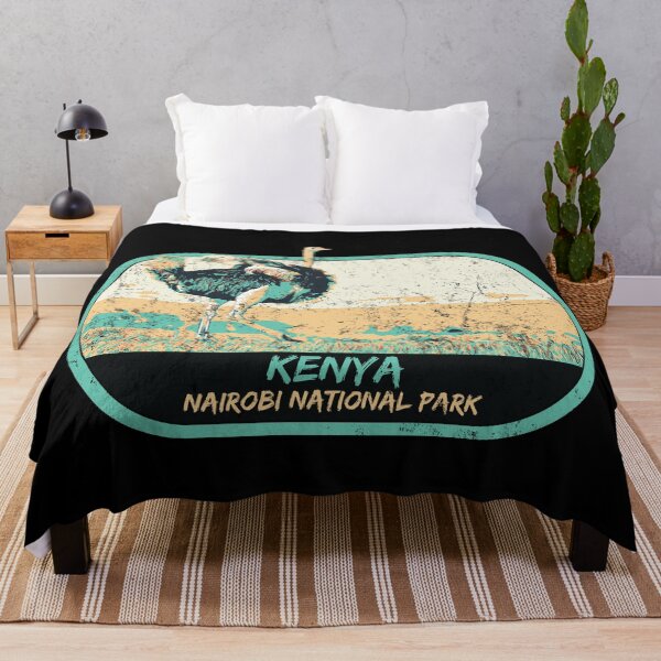 Item preview, Nairobi national park Kenya Africa Masai safari travel decal, african ostrich designed and sold by Lemomo-zoo.